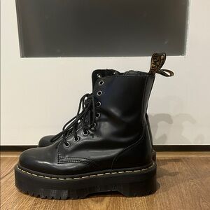 Dr. Martin Airwair Lace Up Black Platform Boots
